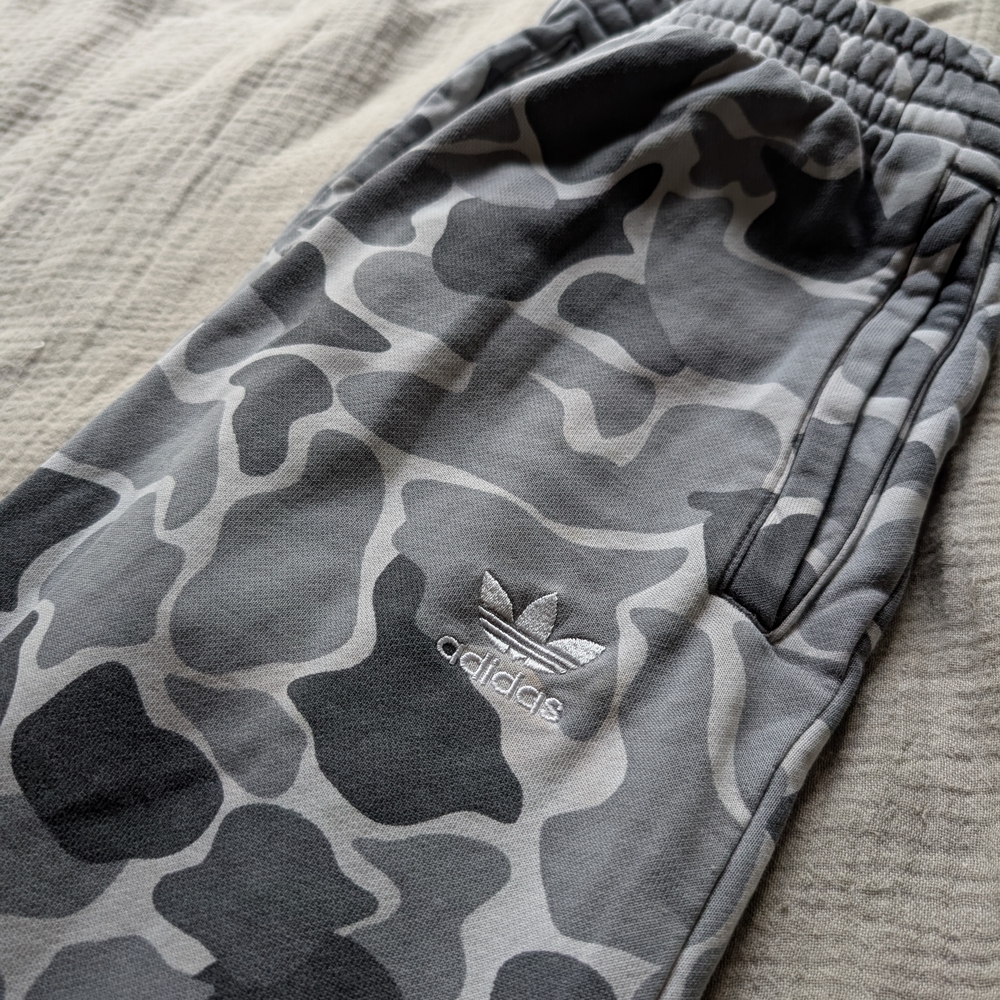 Adidas Gray Camouflage Sweatpants